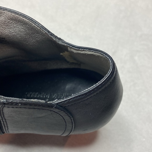 Banana Republic black leather heeled booties size 8.5 - Picture 6 of 8